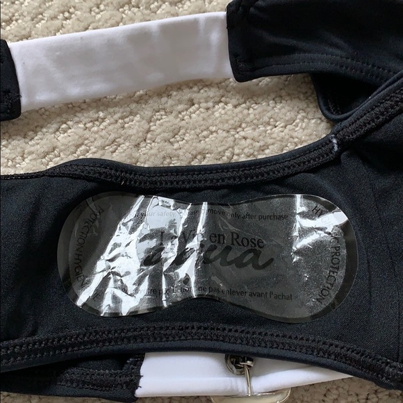 NEW La Vie En Rose black/white bikini bottom M - Picture 6 of 6